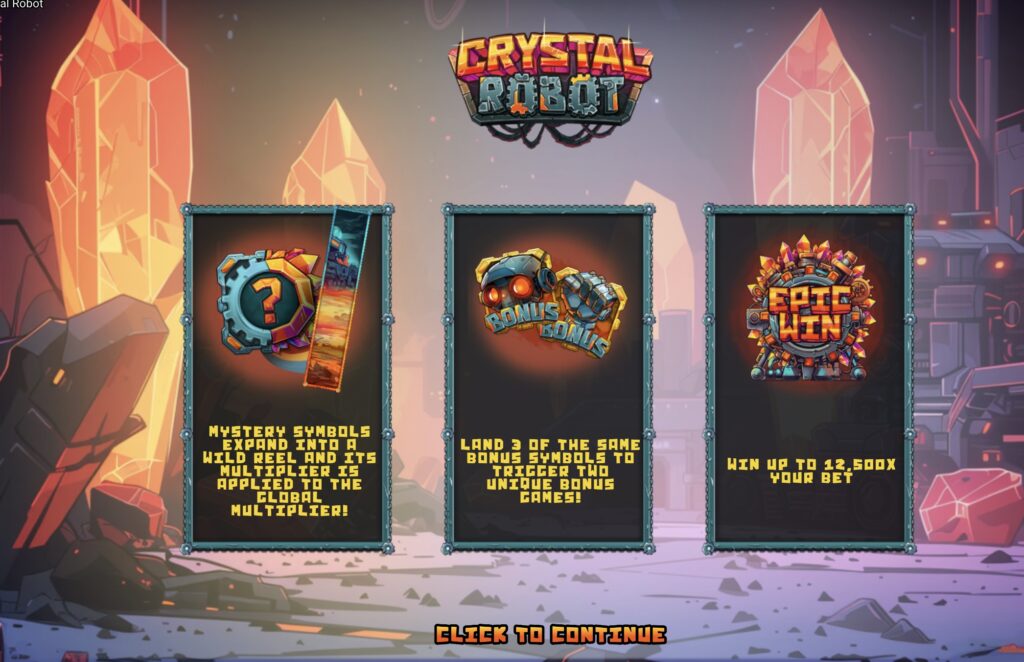 Crystal Robot slot rules and features