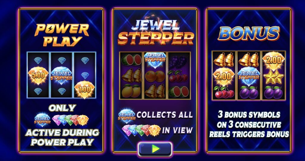 Jewel Stepper paylines and features