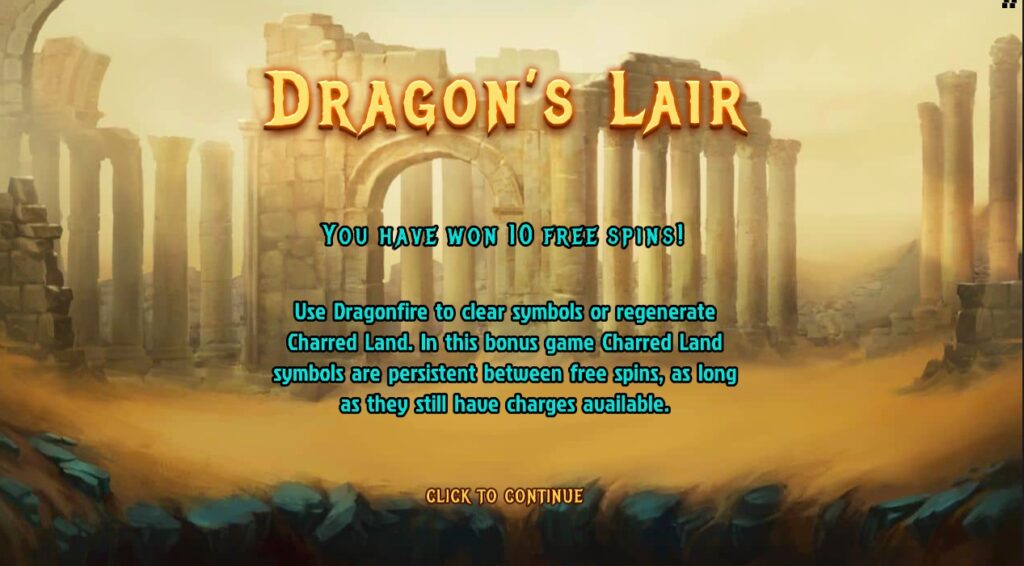Dragon's Domain free spins rounds