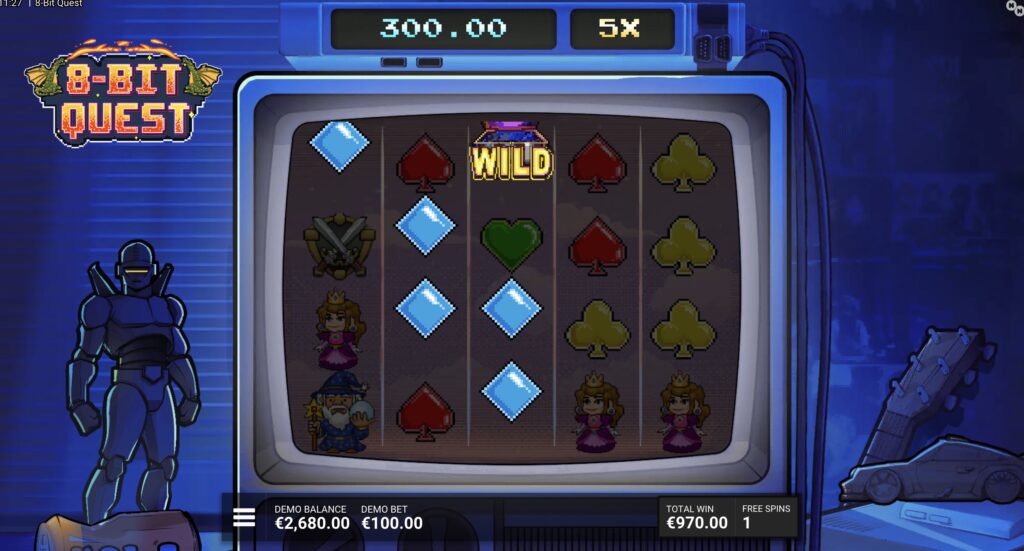 8 Bit Quest slot gameplay
