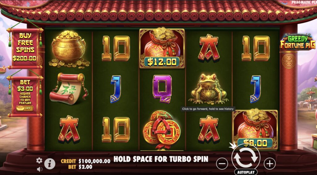 Greedy Fortune Pig slot gameplay