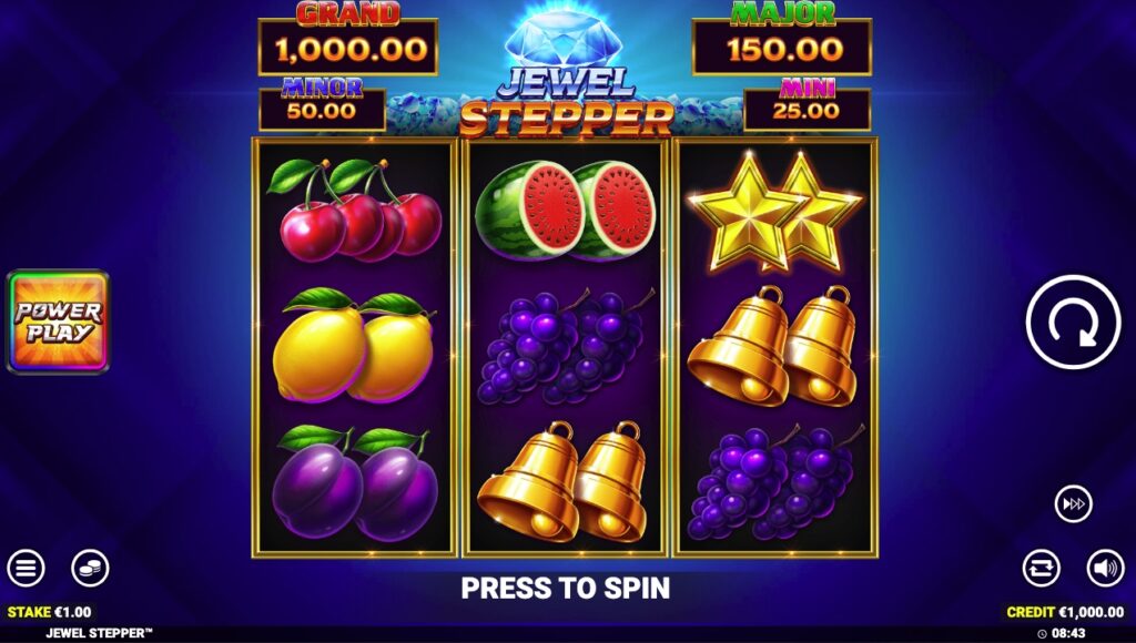 Jewel Stepper slot gameplay