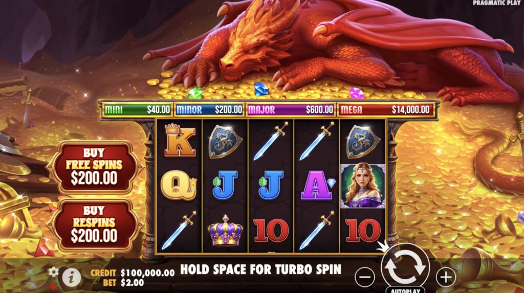 Sleeping Dragon slot gameplay