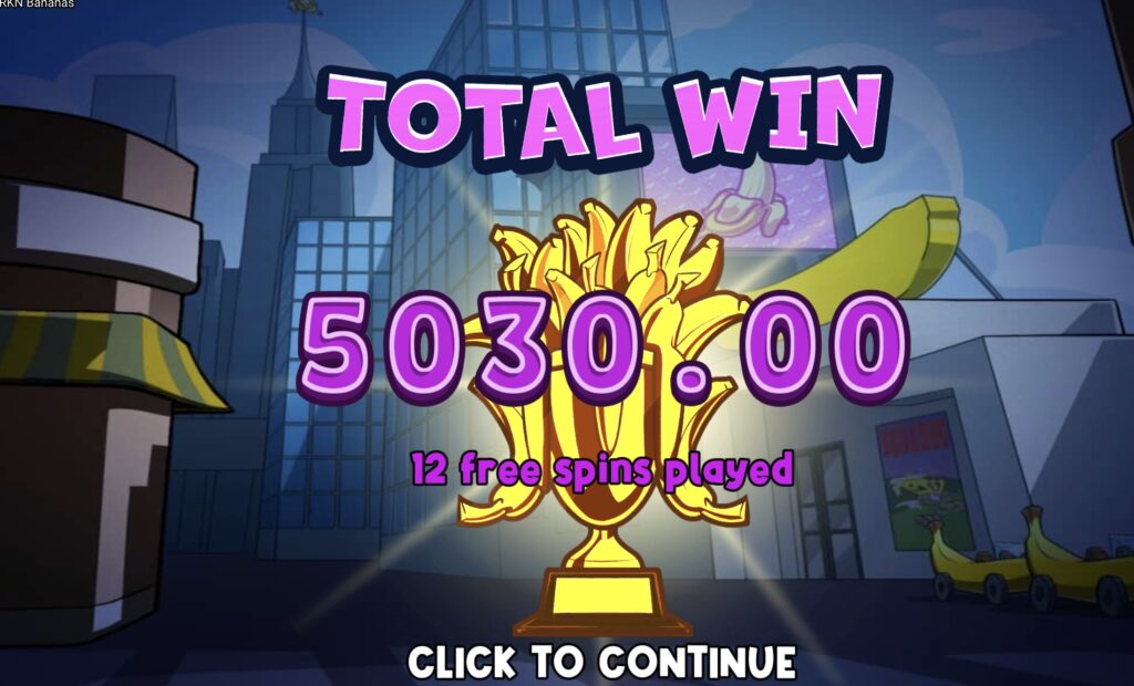 FRKN Bananas huge win