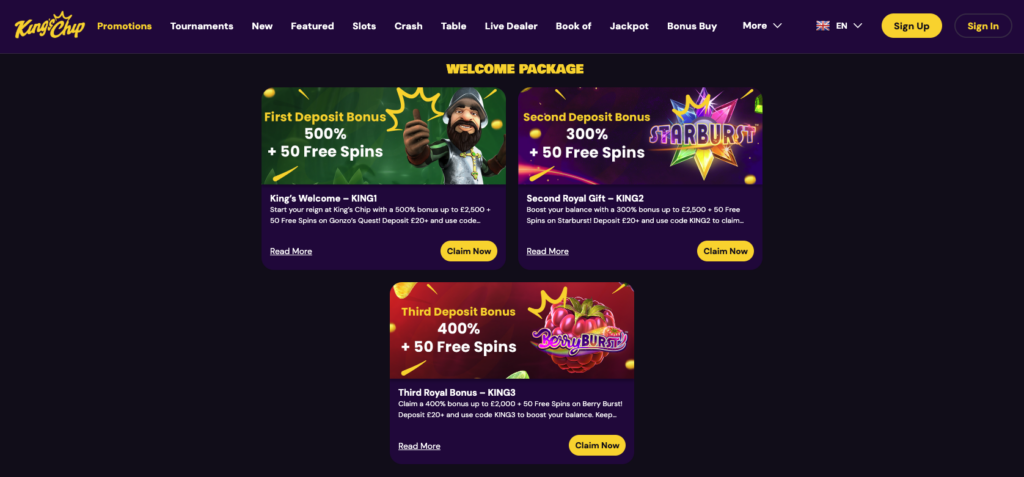 Kings Chip promotions