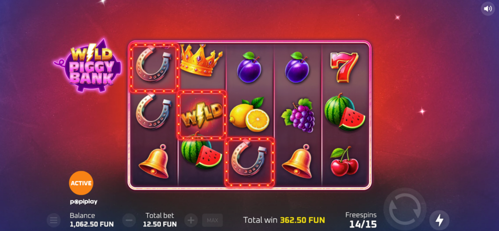 Wild Piggy Bank gameplay.