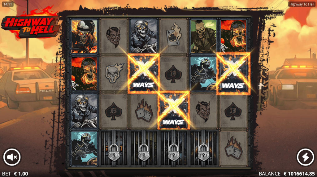 Highway To Hell bonus buy feature gameplay