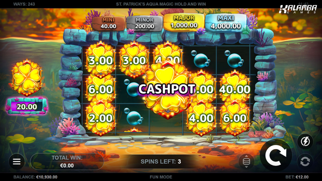 St Patrick's Aqua Magic slot gameplay