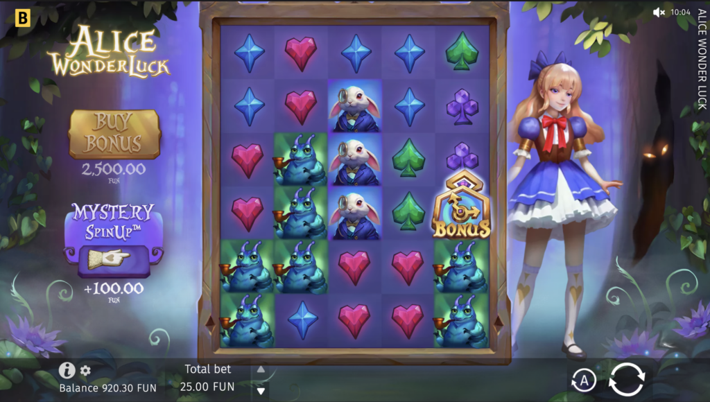 Alice Wonderluck gameplay.