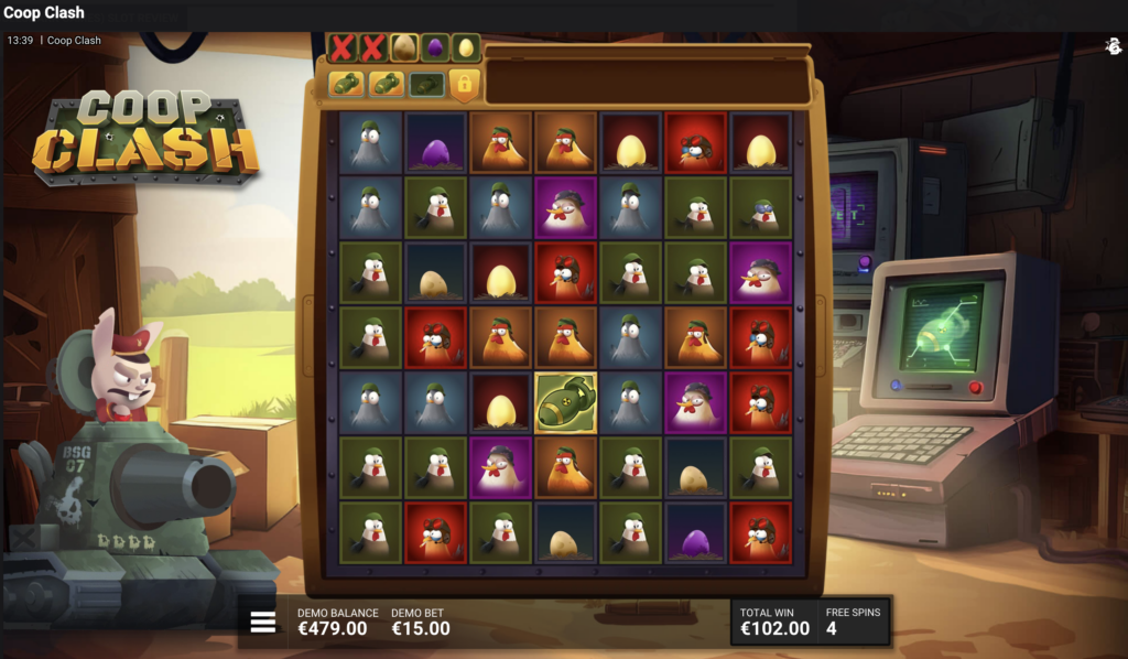 Coop Clash bonus round.