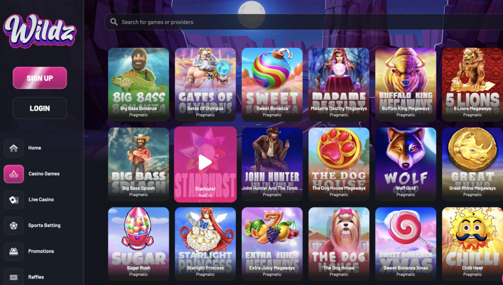 wildz casino casino games