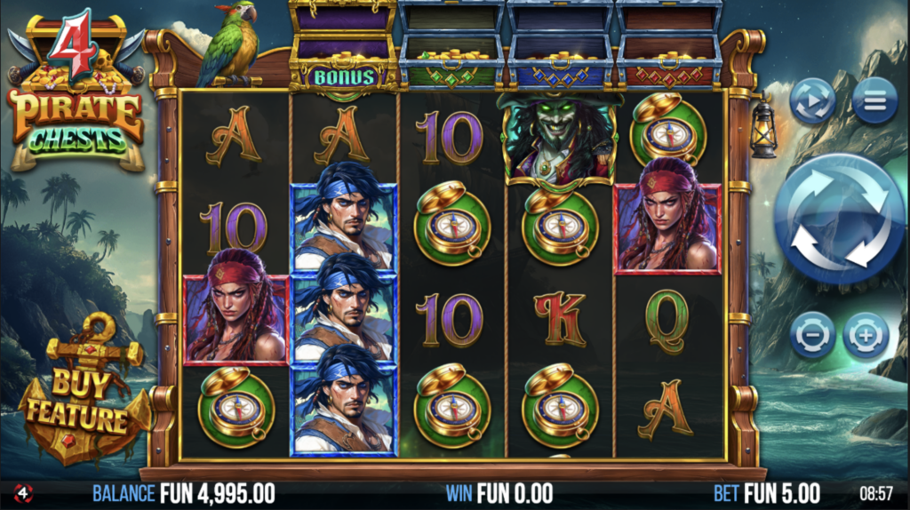 4 Pirate Chests gameplay.