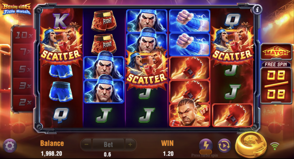 Boxing King Title Match bonus round.