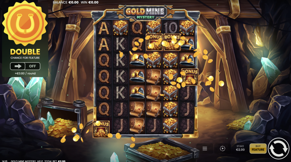 Gold Mine Mystery bonus round.