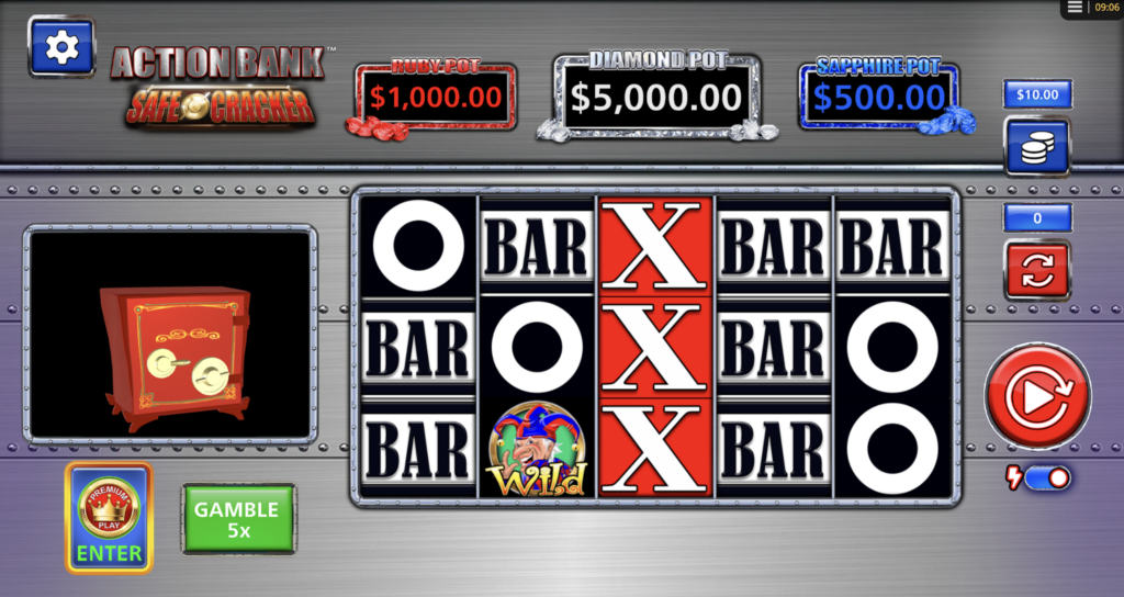Action Bank Safe Cracker gameplay.