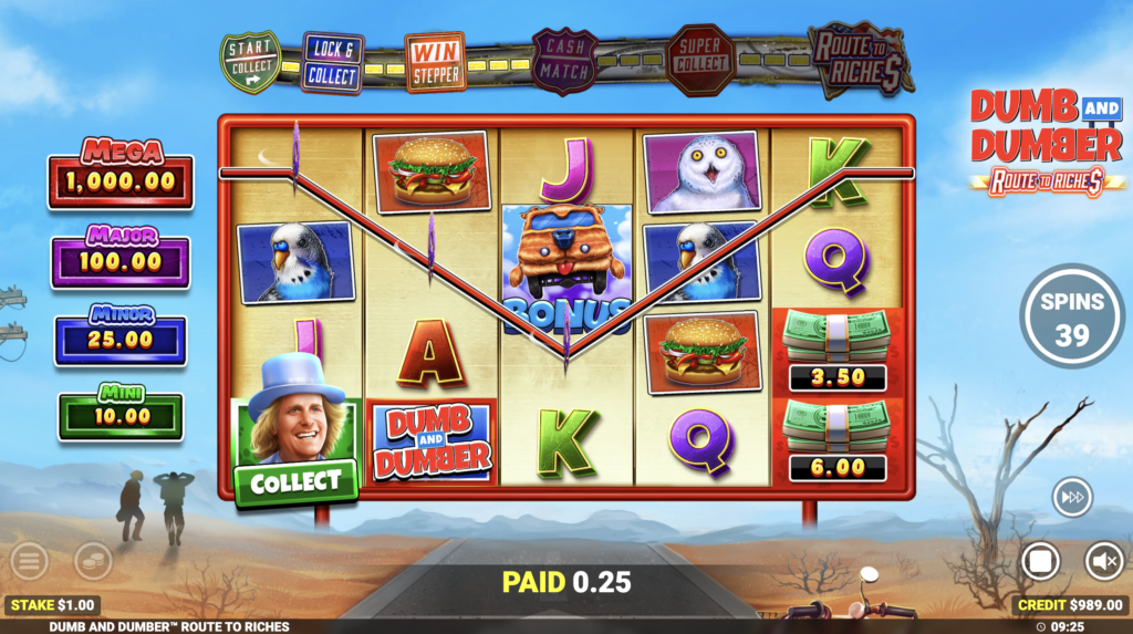 Dumb and Dumber Route to Riches gameplay.