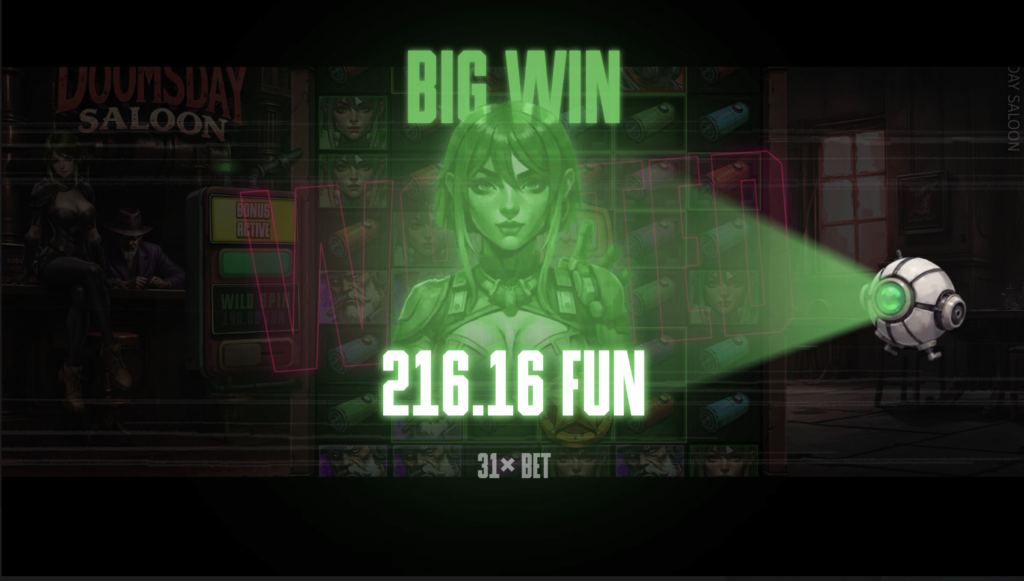 Doomsday Saloon big win.