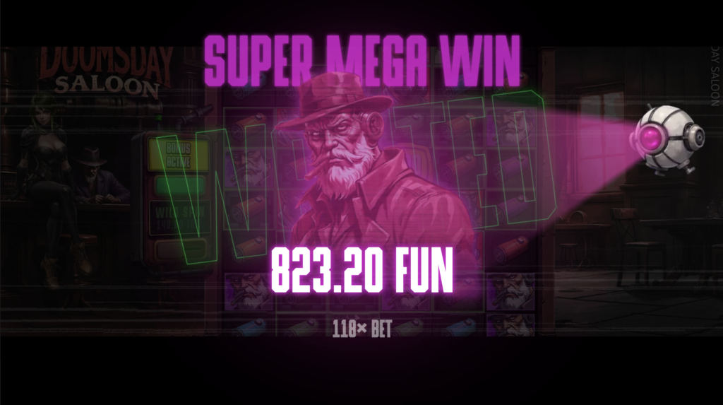 Doomsday Saloon super mega win.