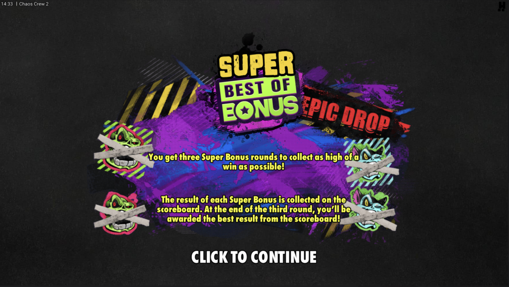 Chaos Crew 2 bonus game