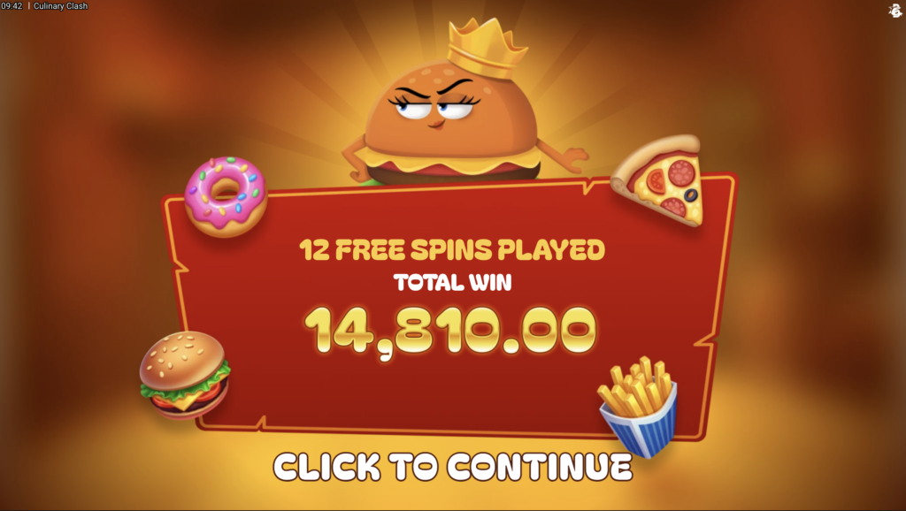 Culinary Clash total win