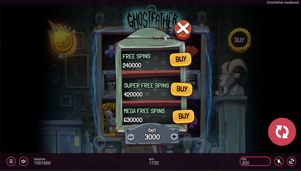 Ghostfather Awakened bonus buy options 