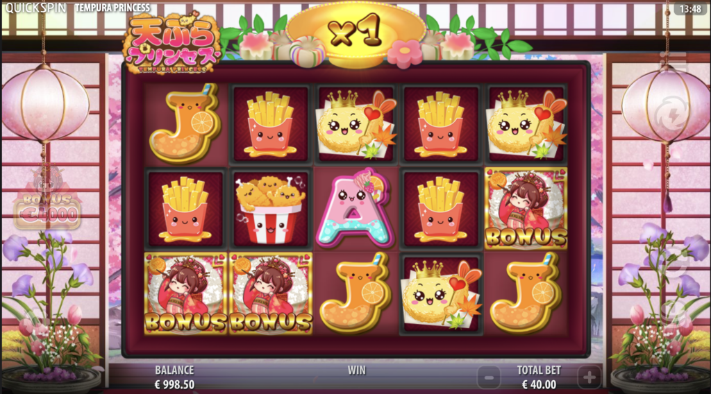 Tempura Princess bonus round