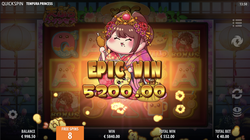 Tempura Princess epic win