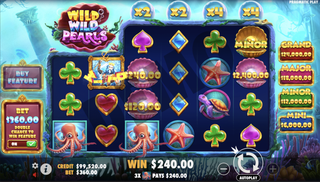 Wild Wild Pearls gameplay.
