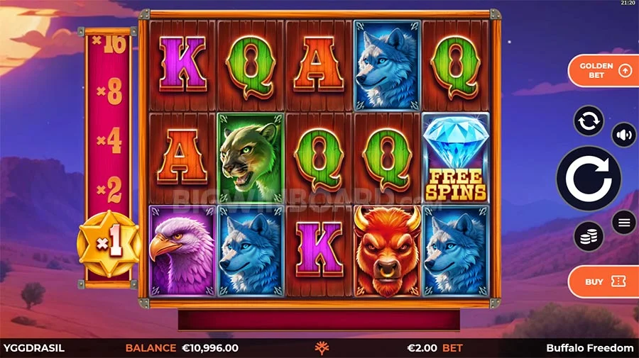 Buffalo Freedom gameplay.