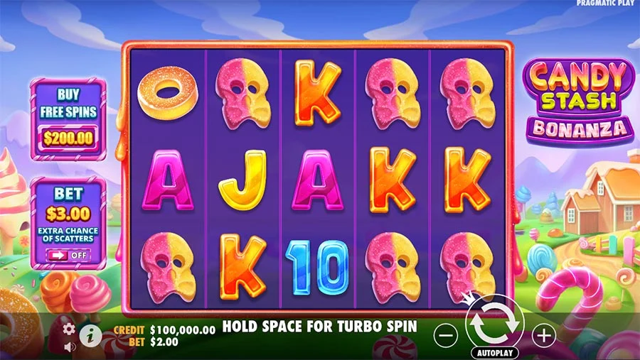 Candy Stash Bonanza Slot Game.