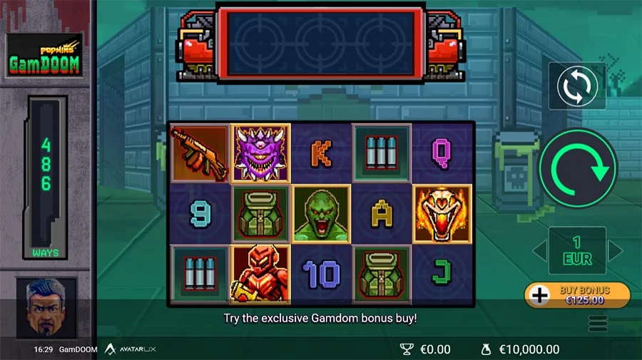 bonus buy option on Gamdoom