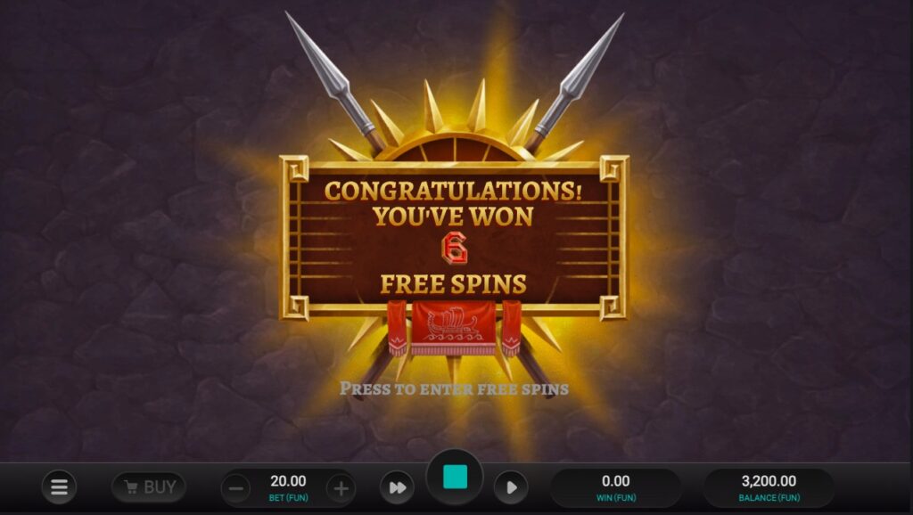 Helio's Fury free spins feature