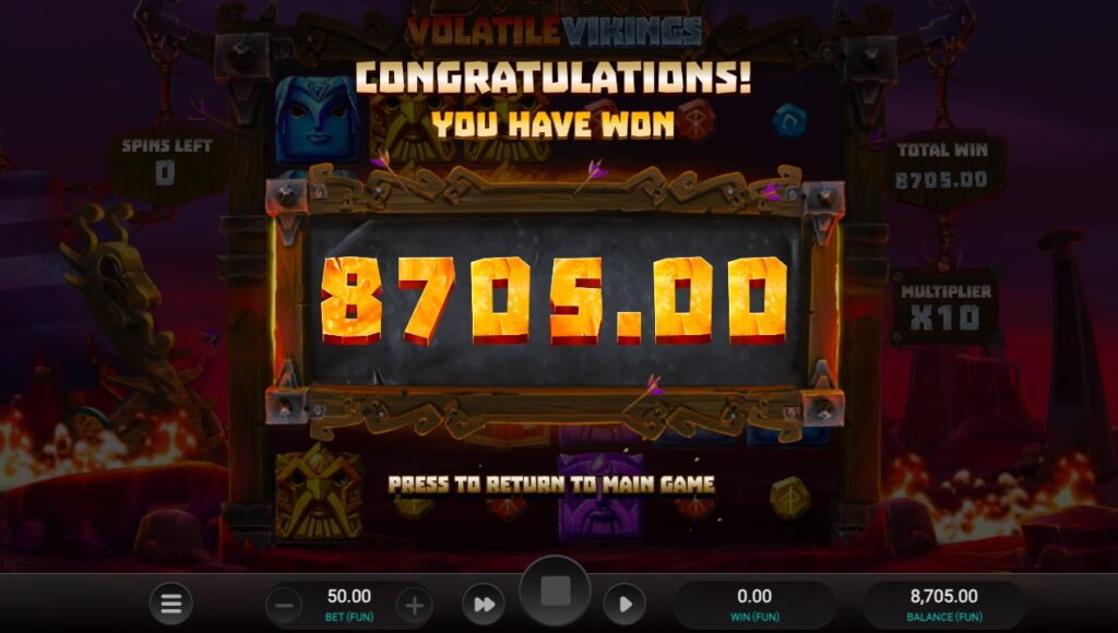 Volatile Vikings huge slot win