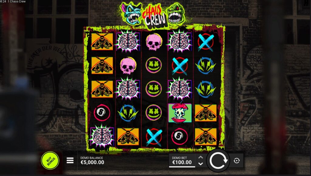 Chaos Crew slot gameplay
