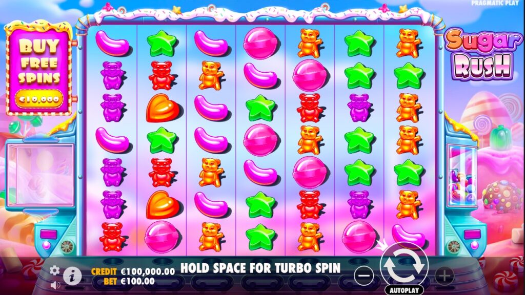Sugar Rush slot gameplay