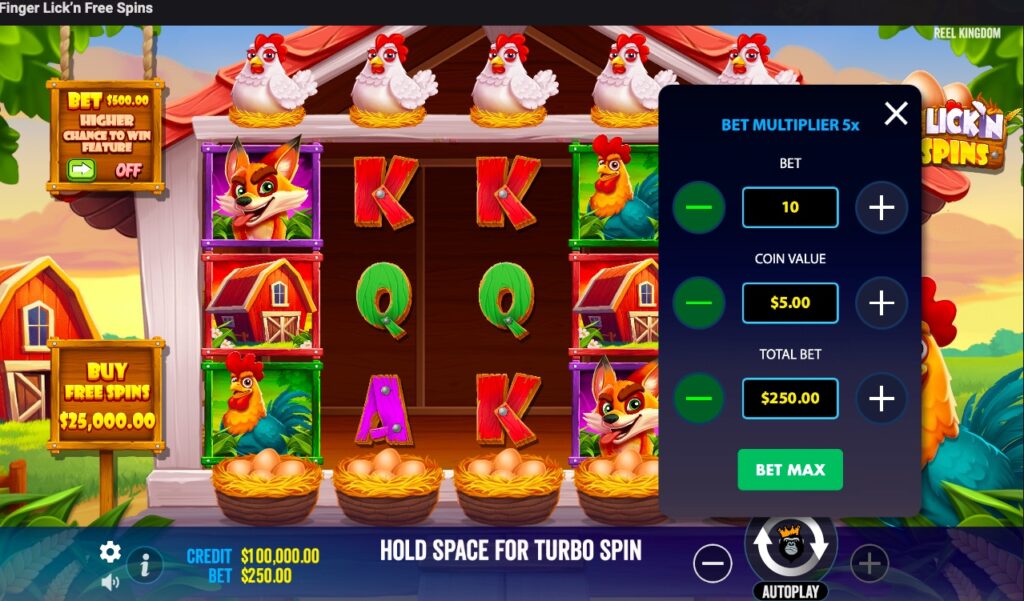 Finger Lick’n Free Spins gameplay