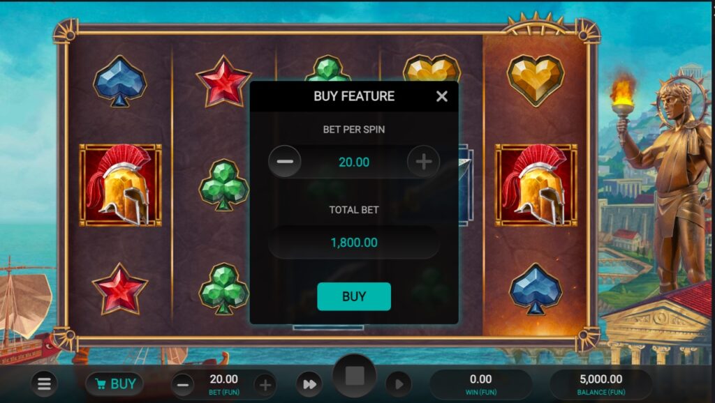 Helio's Fury paylines and features