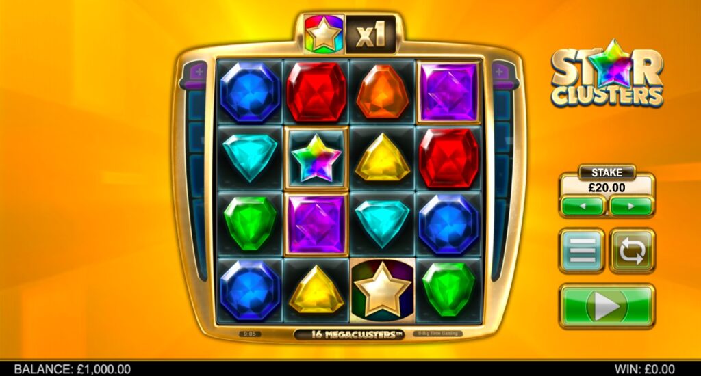Star Clusters Megaclusters slot gameplay
