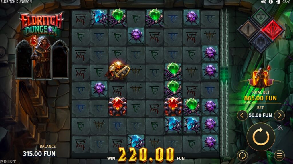 Eldritch Dungeon slot gameplay
