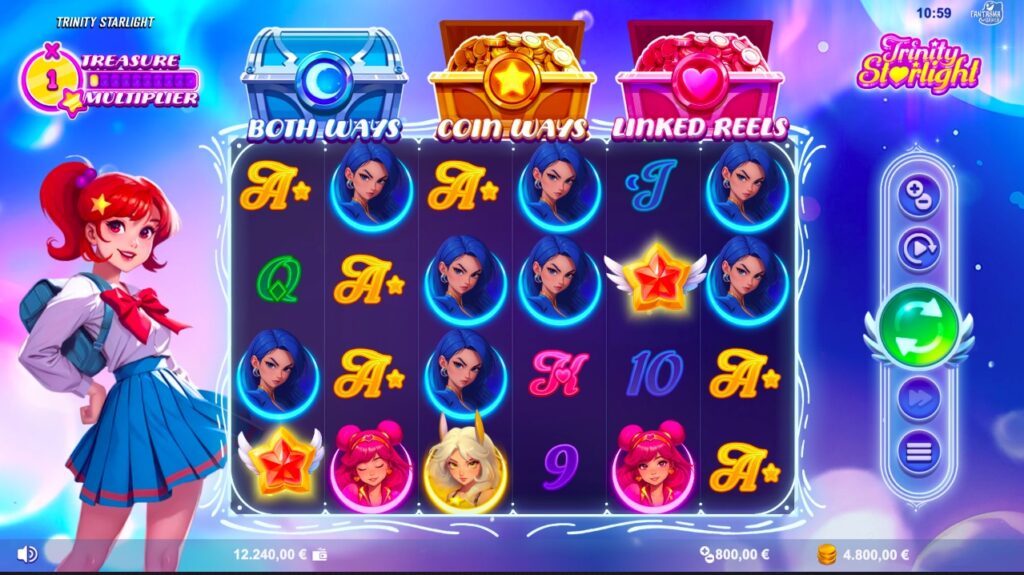 Trinity Starlight paylines and features