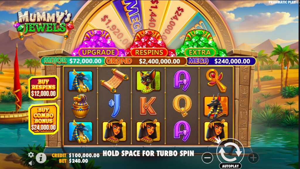 Mummy’s Jewels gameplay