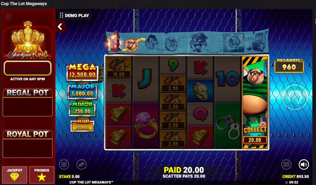 Cop The Lot Megaways huge slot win