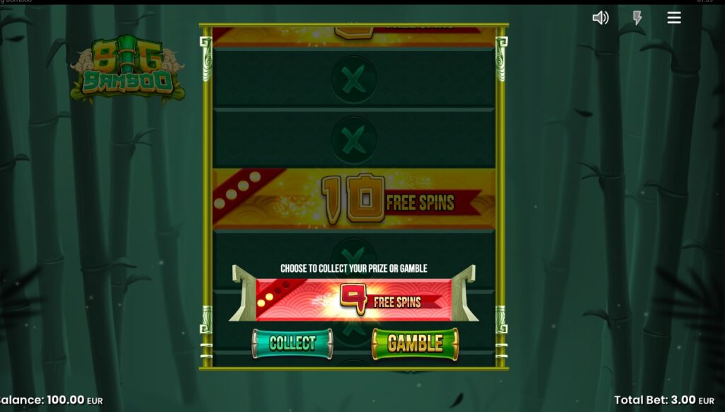 Big Bamboo free spins bonus rounds