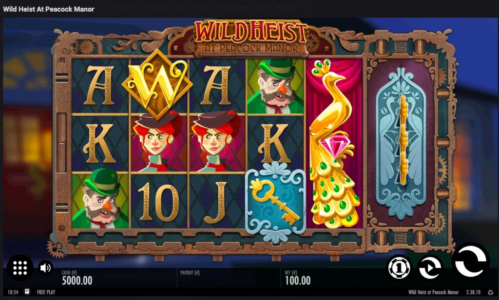 Wild Heist At Peacock Manor gameplay.