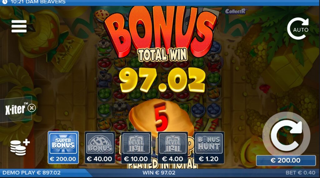 Dam Beavers slot paylines