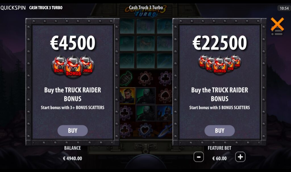 Cash Truck 3 Turbo bonus buy.