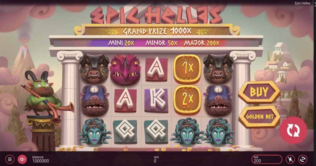 Epic Hellas slot gameplay