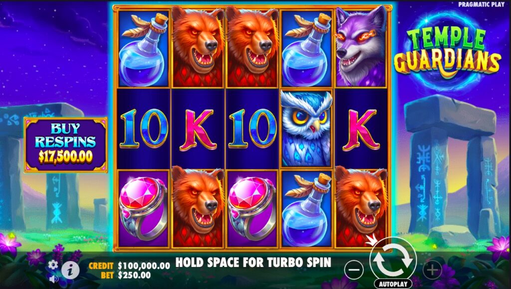 Temple Guardians game play