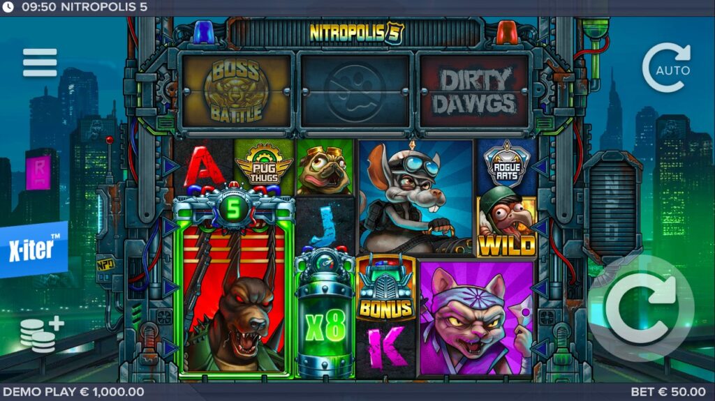 Nitropolis 5 slot gameplay