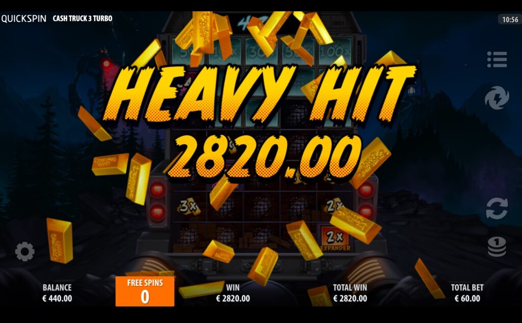 Cash Truck 3 Turbo win.